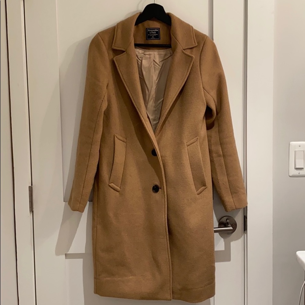 Abercrombie & Fitch Wool-Blend Dad Coat